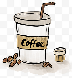 咖啡豆奶茶图片_现磨咖啡和咖啡豆