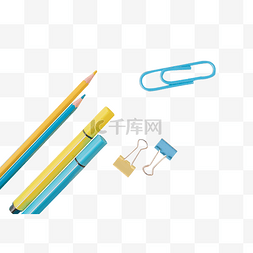 铅笔彩色铅笔图片_用品夹子彩色铅笔