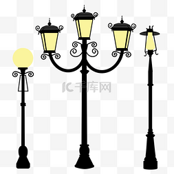 复古欧式黑色street lamp