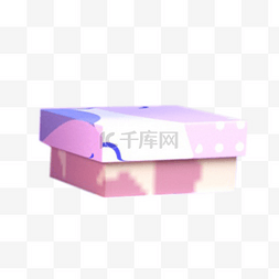 一个粉色的纸盒
