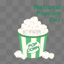 national popcorn day绿色的小清新的爆