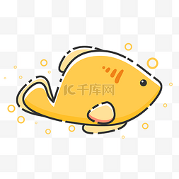 海洋动物黄色图片_黄色海洋小鱼