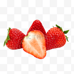 红色水果图片_新鲜草莓