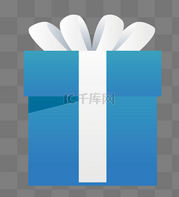 礼品盒矢量图图片_蓝色礼品盒矢量图