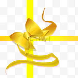 金色丝带花装饰图片_金色丝带花