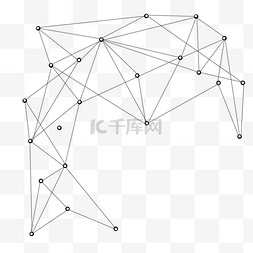 科技线条几何黑色线丝