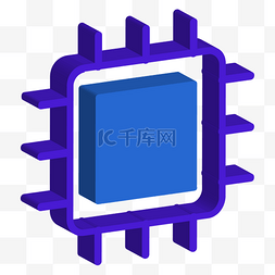 软件与微电子图片_CPU芯片图标
