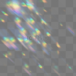 彩虹粒子抽象全息光影光效blurred r