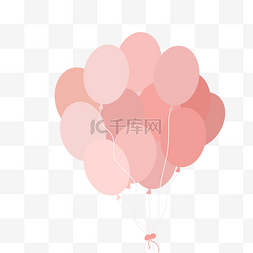 粉色梦幻热气球装饰