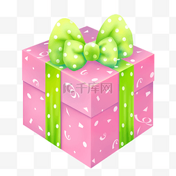 粉色礼品蝴蝶结图片_粉色圣诞礼品盒