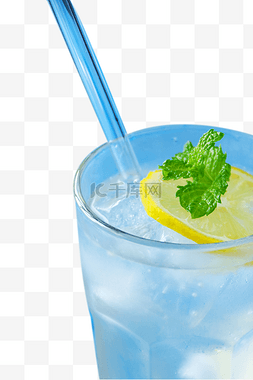 饮料碳酸饮料图片_柠檬气泡水