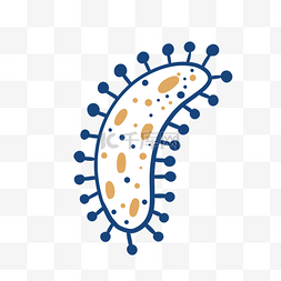 杀菌病毒图片_扁平细胞细菌PNG免抠素材