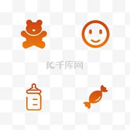 橙色app图标图片_橙色简约儿童玩具教育手机APP图标