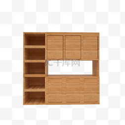 家具柜子装饰图片_仿真木质衣柜橱柜