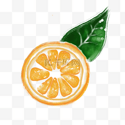 切开图片_新鲜橙子