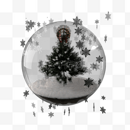 圣诞节气氛装饰玻璃球