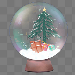 圣诞节水晶球