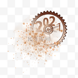 2021光图片_2021年创意齿轮钟表