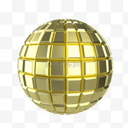 立体几何金属球