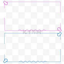 红蓝渐変图片_红蓝极简边框
