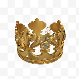 纯金镶钻石的王冠
