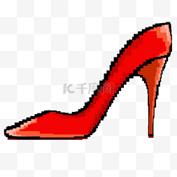 红色高跟鞋图片_一只红色高跟鞋