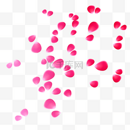 合成雪地图片_创意合成粉红色的花瓣散落一地