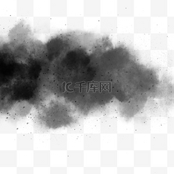 烟雾迷幻图片_黑色创意感手绘烟雾