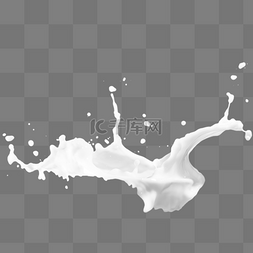 飞溅牛奶素材图片_乳白色牛奶飞溅喷溅