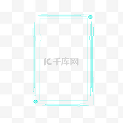 电子版方形科技边框