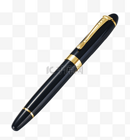 公爵钢笔图片_一只黑色的钢笔