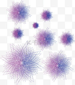 线状渐变图片_线状星型装饰PNG免抠素材下载