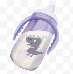 紫色恐龙图片_恐龙婴儿奶瓶