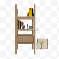3d家具建模图片_c4d立体书柜免费下载