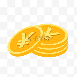 卡通钱币货币图片_卡通黄色的金币