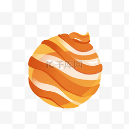 橙色糖果甜点