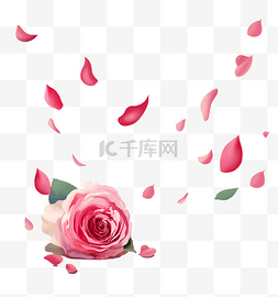 七夕节玫瑰图片_红色现代海报装饰