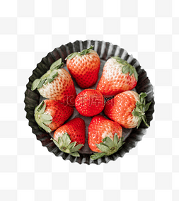 美味水果草莓摆拍