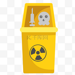 有害垃圾图片_黄色有害垃圾桶