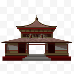 古建筑传统寺庙元素