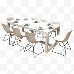 八人餐桌