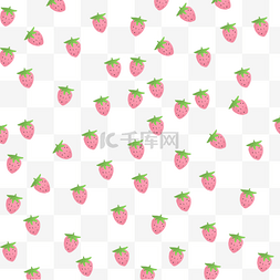 可爱水果素材图片_草莓背景