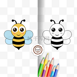 honeybee clipart black and white 小蜜蜂可