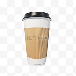 咖啡杯套刀版图图片_一次性咖啡杯