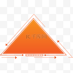 促销活动橙色边框图片_三角形促销边框