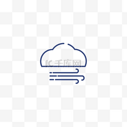 天气图标icon图片_台风简约天气图标
