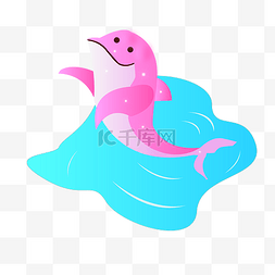 粉色鲸鱼图片_粉色的海豚