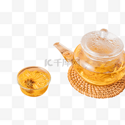 花茶茶饮图片_菊花茶茶艺泡茶茶水饮品