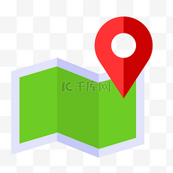 绿色app图标图片_卡通红色的导航图标