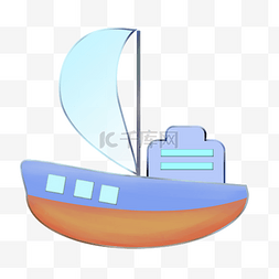 帆船工具卡通交通